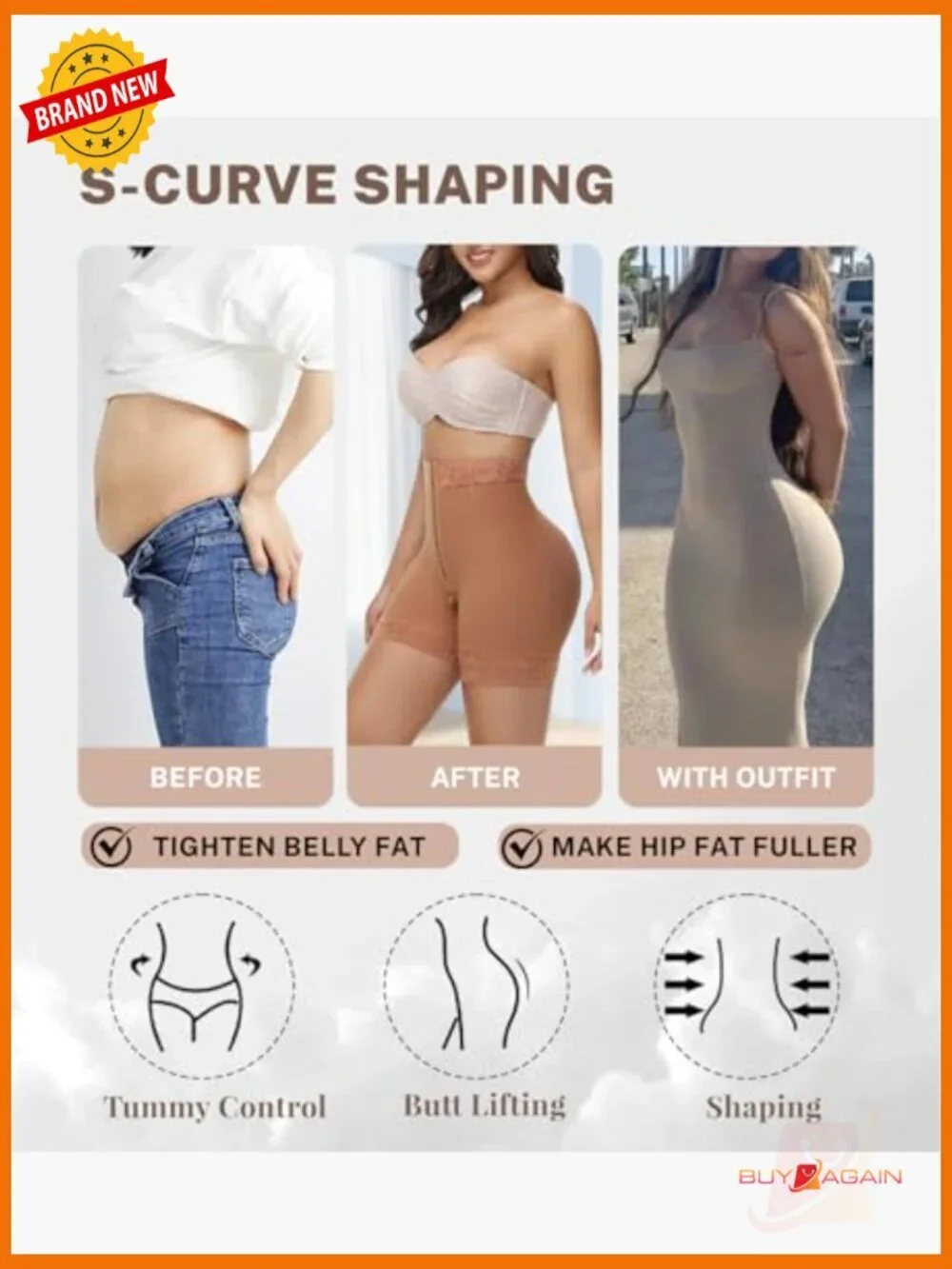Butt Lifting Shapewear Shorts Tummy Control Waist Slimmer Body Shaper Panties
